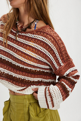 Madelyn Pullover by Free People in Brown, Size: L