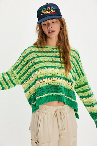 Madelyn Jumper at Free People in Enchanted Lime Combo, Size: Small