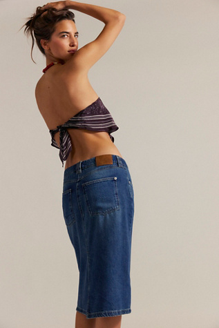 We The Free Stella Denim Column Skirt