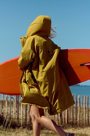 Outbound Waterproof Long Parka Jacket by FP Movement at Free People, Dried Palm Combo, XS