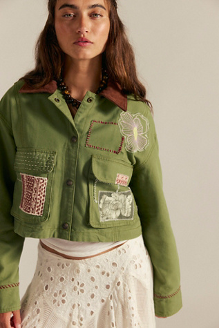 We The Free Martha Workwear Applique Jacket