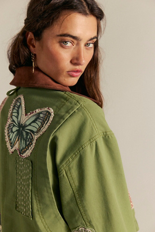 We The Free Martha Workwear Applique Jacket