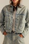 We The Free Opal Swing Jacquard Denim Jacket