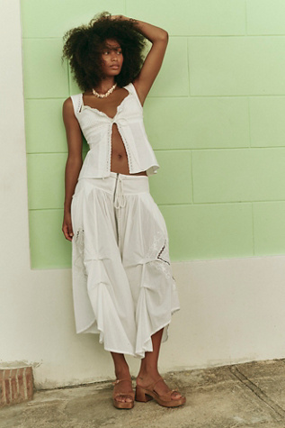 Pantalon Del Mar par Free People en Blanc Optique, pour femme taille: US 4