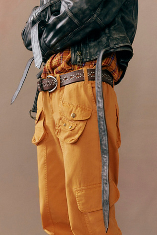 We The Free Preston Stud Belt at Free People in Brown, Size: S-M/P-M