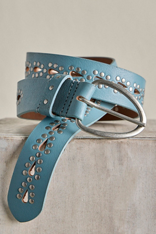 We The Free Preston Stud Belt at Free People in Salt Water, Size: S-M/P-M