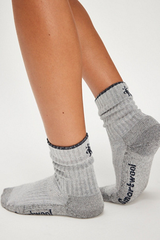 Smartwool Hike Classic Second Cut Socks at Free People, Light Grey, M
