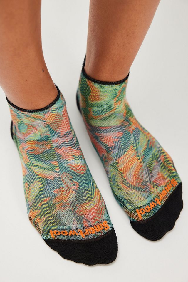 Smartwool Bike Jungle Music Print Ankle Socks #1