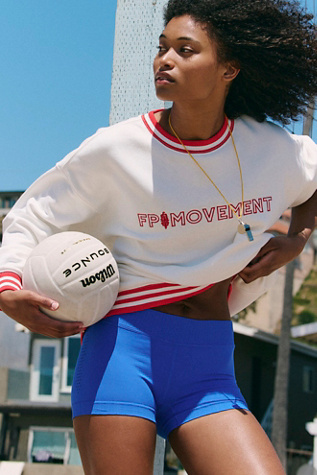 All Star Collegiate Logo Pullover by FP Movement at Free People in White Combo, Size: XL