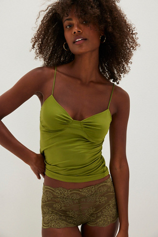 My Way Triangle Cami by Intimately at Free People in Green, Size: L