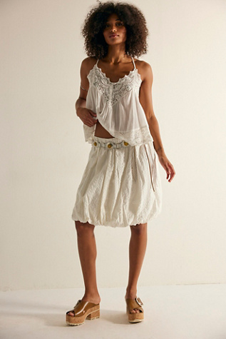 Bridget Bubble Convertible Tunic by free-est at Free People in White, Size: S