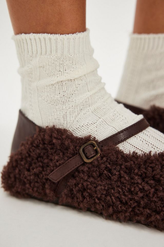 Metro Faux Fur Ballet Flats #1