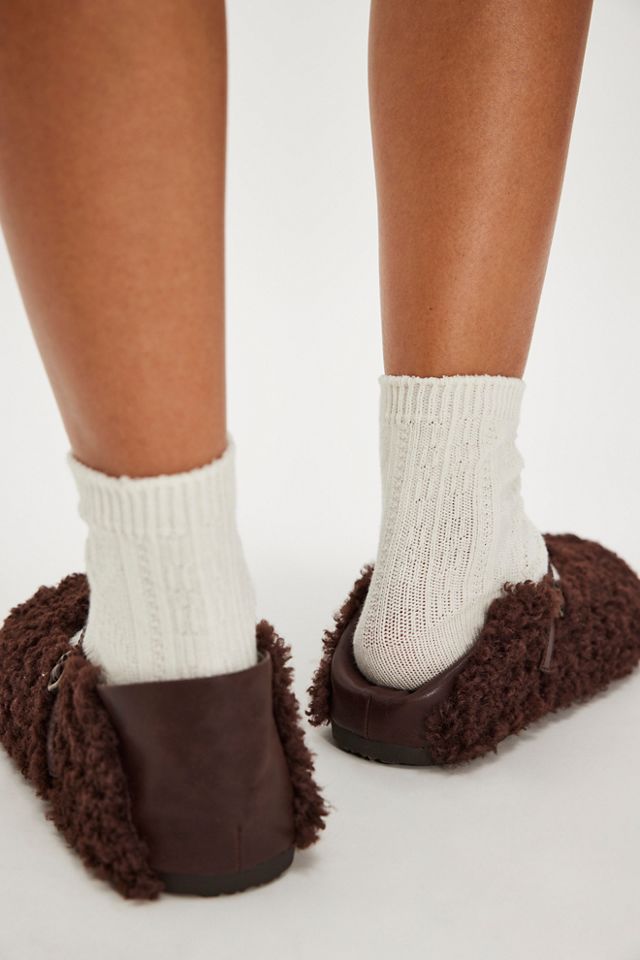 Metro Faux Fur Ballet Flats #2