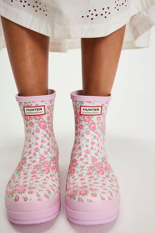 Hunter X LoveShackFancy Play Short Rain Boots #1