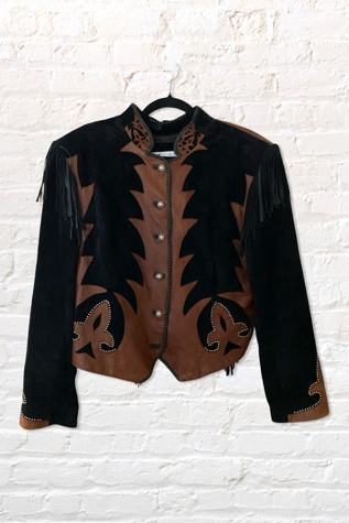 1990s Western Fringe Suede Jacket Selected By Ritual Vintage