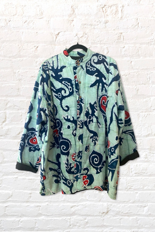 1990s Batik Dyed Oversized Graphic Jacket Selected By Ritual Vintage