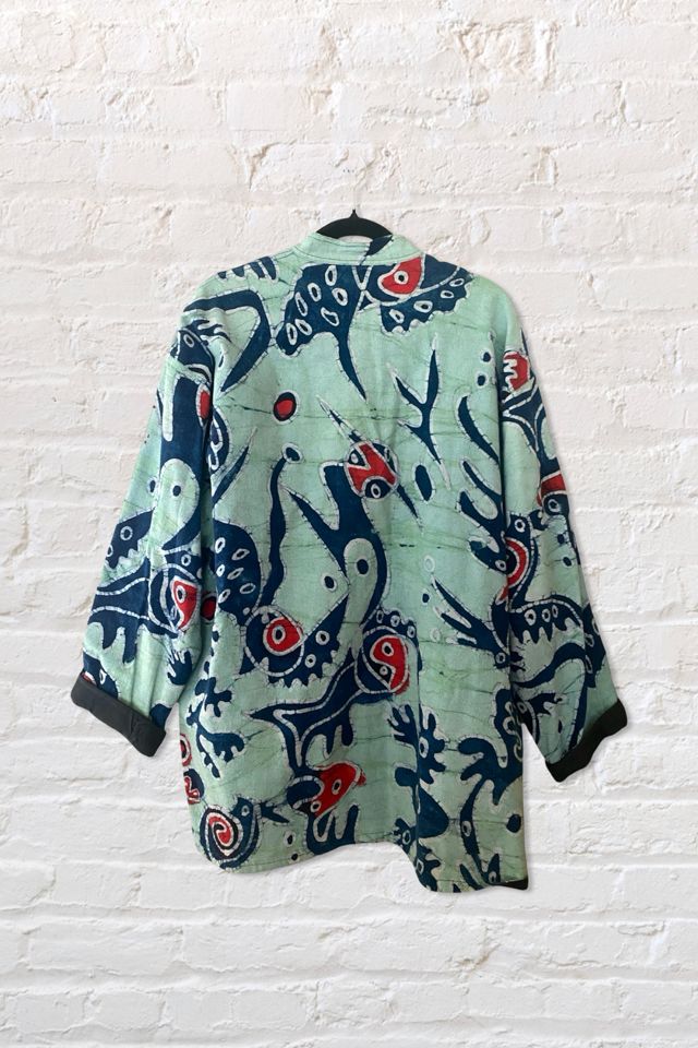 1990s Batik Dyed Oversized Graphic Jacket Selected By Ritual Vintage #1