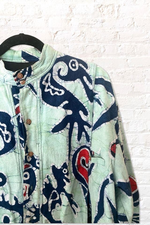 1990s Batik Dyed Oversized Graphic Jacket Selected By Ritual Vintage #2