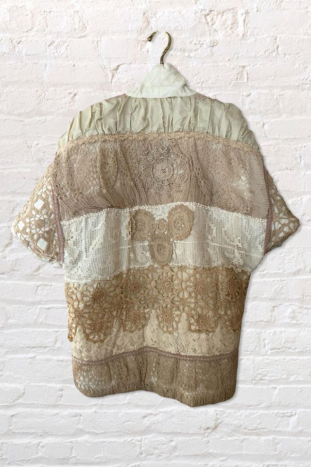 1980s Handmade Lace Padded Coat Selected By Ritual Vintage #1