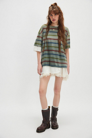 Dr. Collectors Model Double Striped Tee