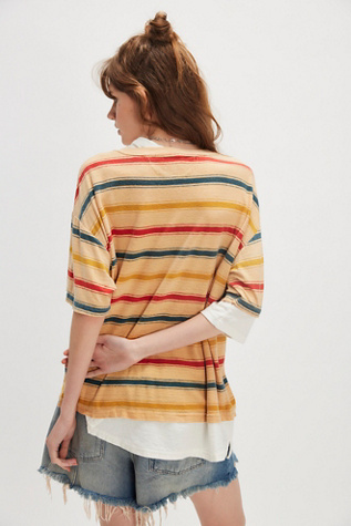 Dr. Collectors Model Double Striped Tee