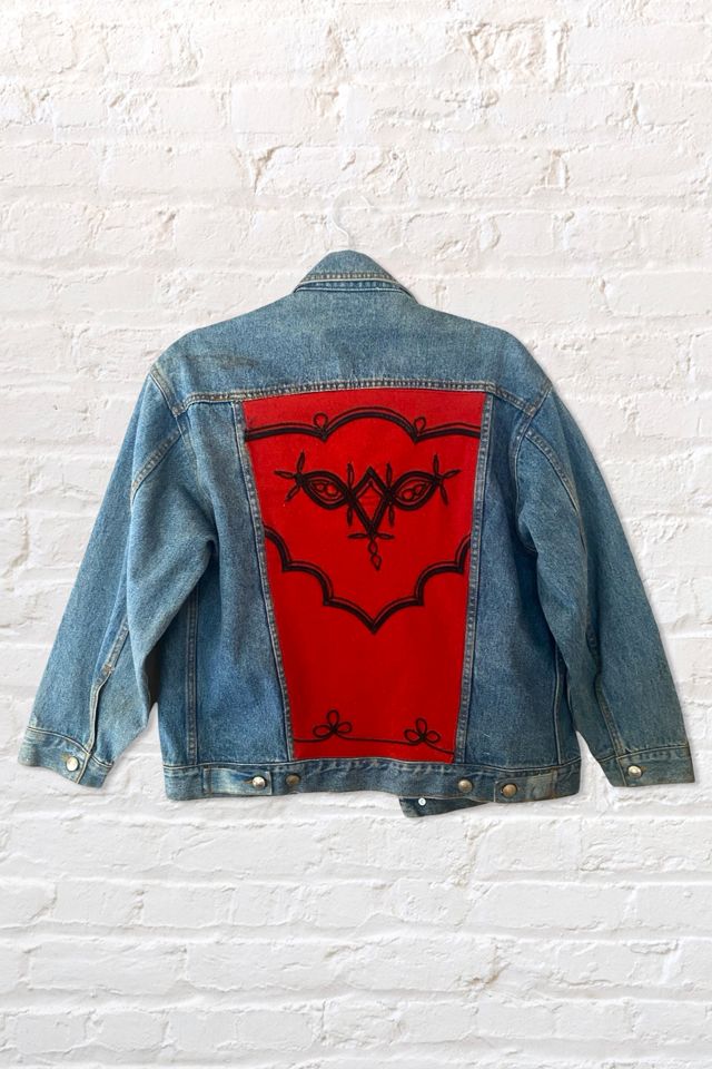1980s Blanket Patch Soutache Denim Jacket Selected By Ritual Vintage #1