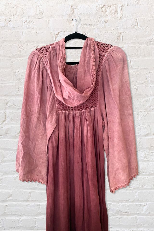 1970s Ombré Dyed Hooded Peasant Dress Selected By Ritual Vintage #3