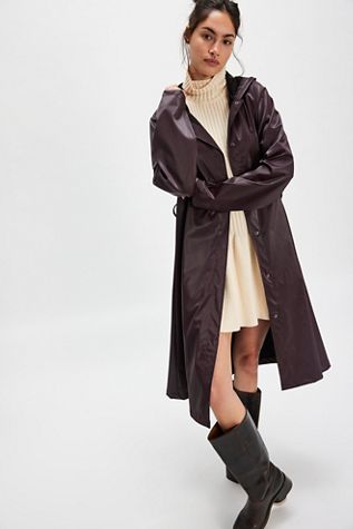 Veste longue Rains coupe en A