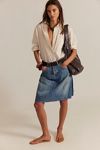 We The Free Yoko Pleated Denim Skirt