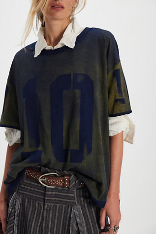 We The Free Laid Back Tee at Free People in Blue, Size: XS