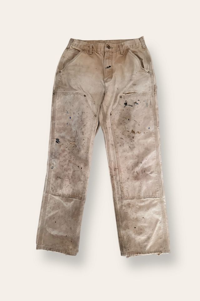 Vintage 1980's Thrashed Carhartt Canvas Work Pants Selected By Afterlife Boutique #2