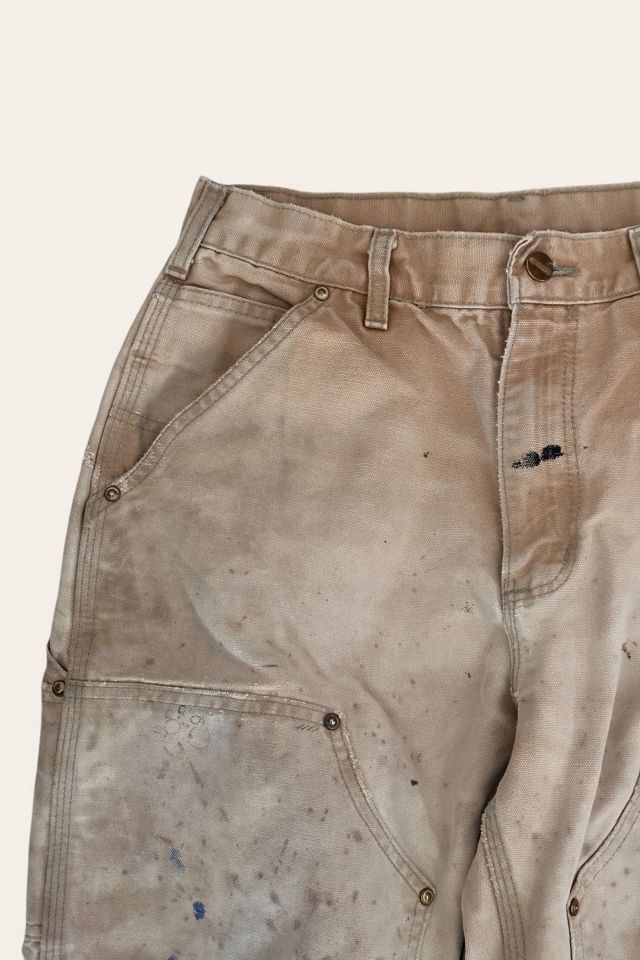 Vintage 1980's Thrashed Carhartt Canvas Work Pants Selected By Afterlife Boutique #3