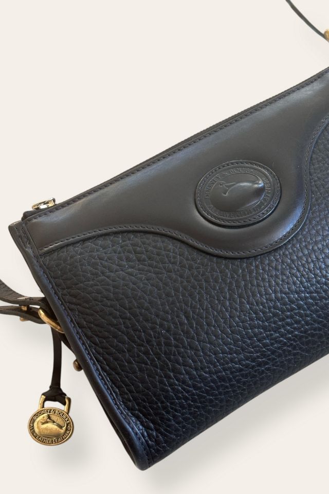 Vintage 1990's Dooney & Bourke Black Leather Bag Selected By Afterlife Boutique #1