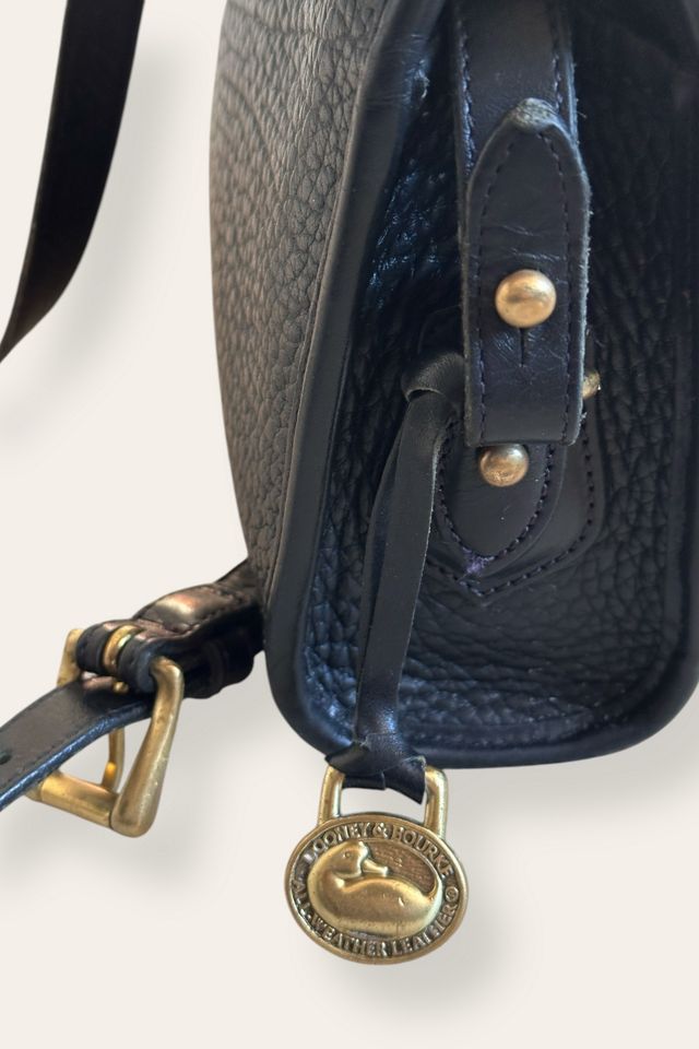 Vintage 1990's Dooney & Bourke Black Leather Bag Selected By Afterlife Boutique #3