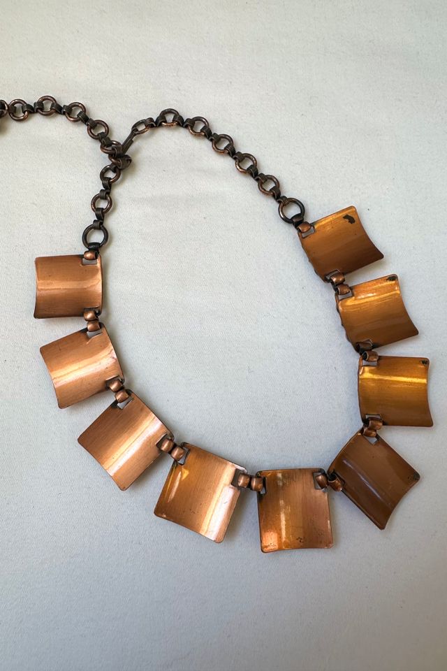 Vintage 1950s Copper Plate Choker Necklace Selected by Cherry #2