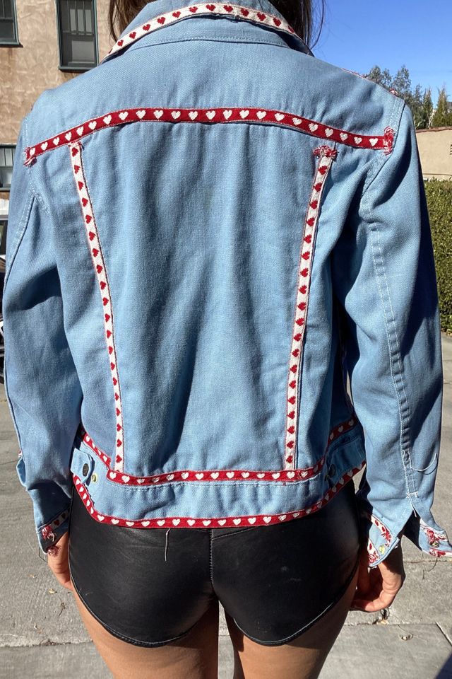 Vintage 1960s Customized Hearts Levis Denim Jacket Selected by Cherry #1