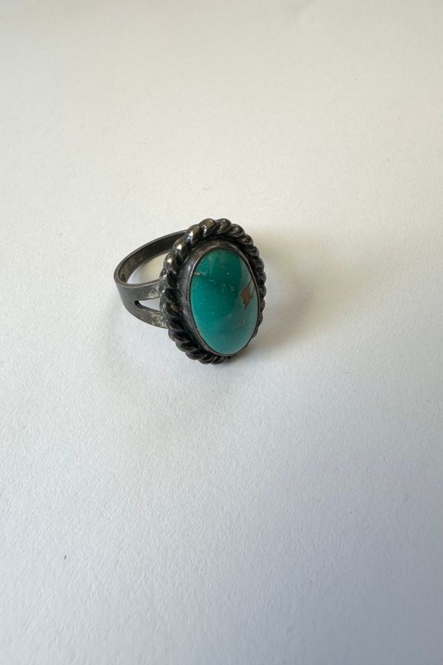 Vintage Sterling Silver and Turquoise Ring Selected by Grievous Angel Vintage #1