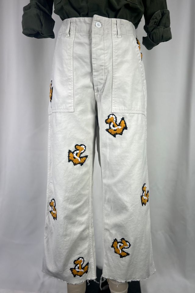 Vintage Anchor Army Pants in Cream Selected by Rank & Sugar #1