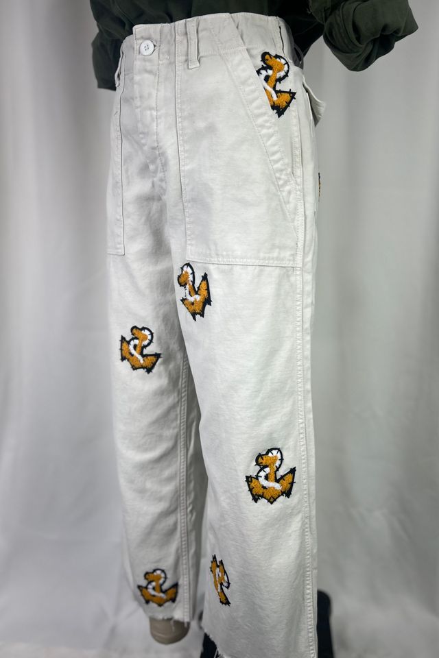 Vintage Anchor Army Pants in Cream Selected by Rank & Sugar #2