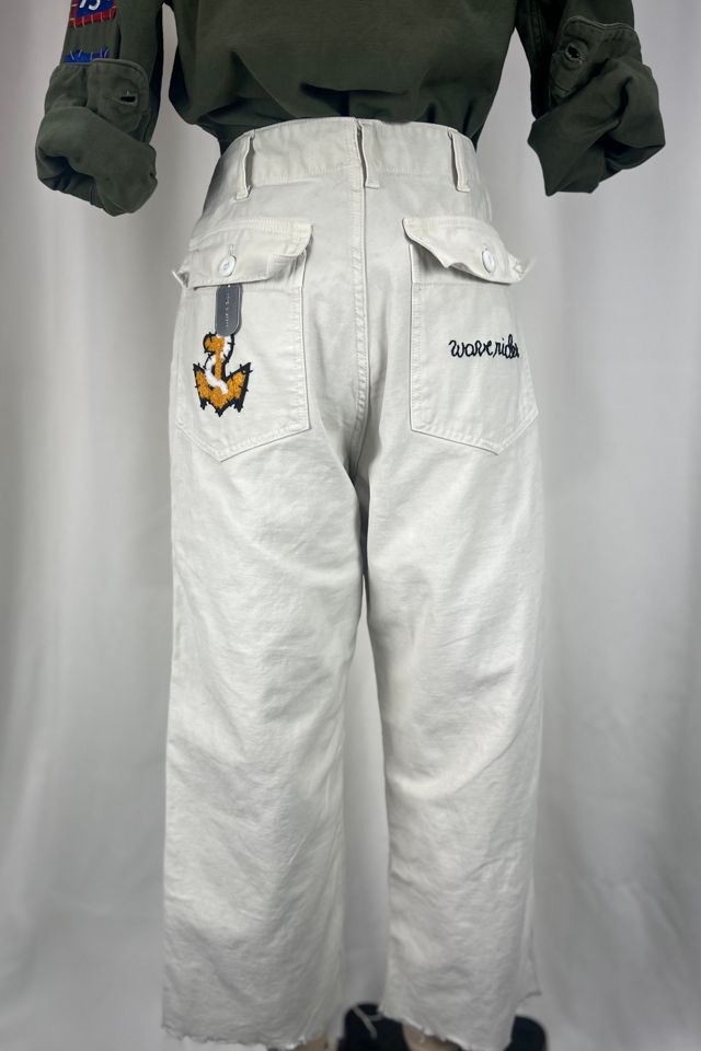 Vintage Anchor Army Pants in Cream Selected by Rank & Sugar #3