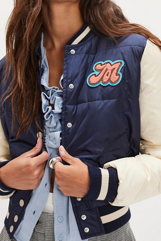 MOTHER Pillow Talk Letterman Jacket