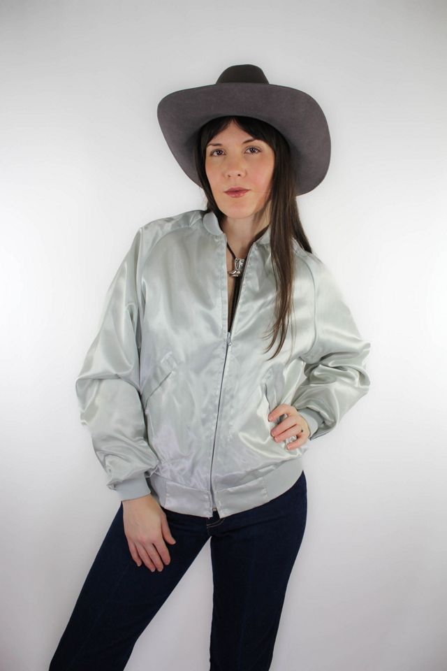 The Countrymen Silver Satin Western Vintage Jacket Selected By Moons + Junes Vintage #1