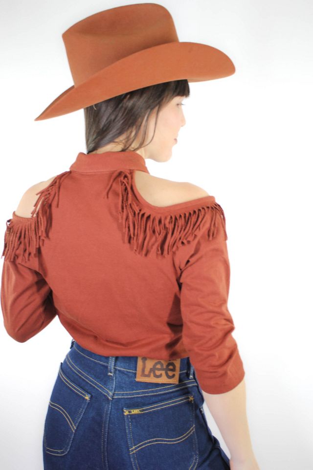 Vintage Western Fringe Cut-Out Top Selected By Moons + Junes Vintage #3