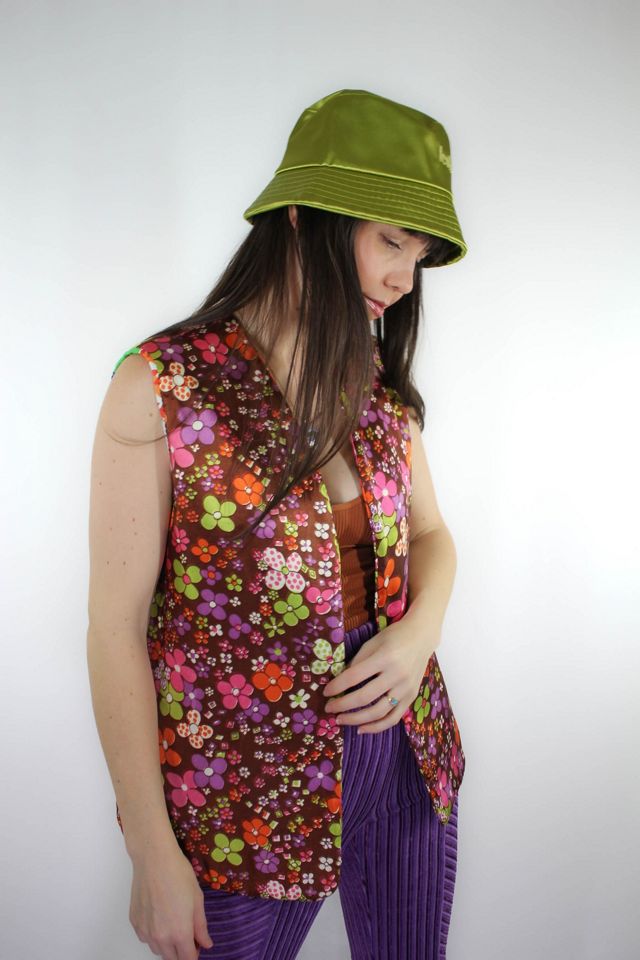 1960s Flower Power Patchwork Reversible Vest Selected By Moons + Junes Vintage #2