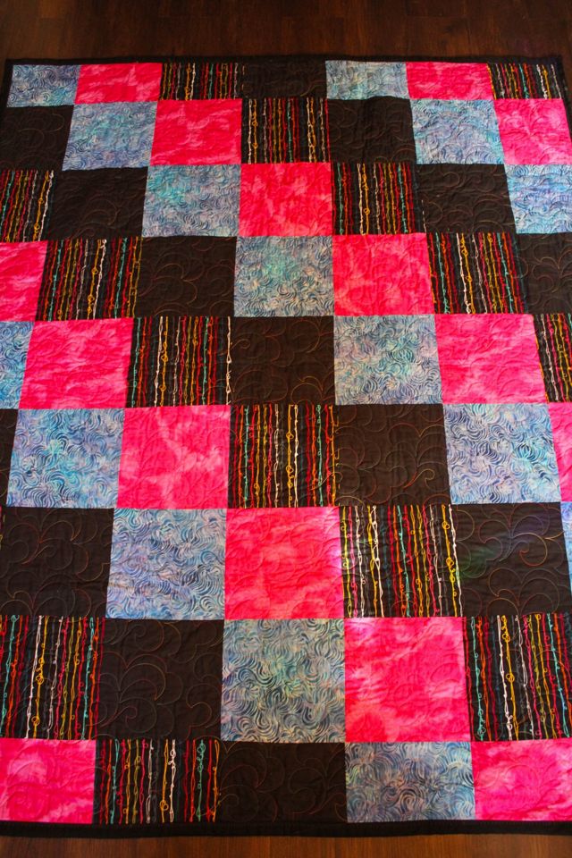 Handmade Vintage Double-Sided Checkered Quilt Selected By Moons + Junes Vintage #3