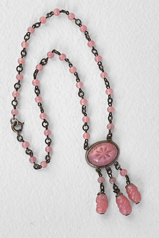 Vintage 30s Czech Glass Fringe Necklace Selected by MARMALADE