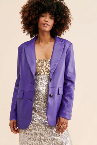 Apparis Killian Vegan Leather Blazer