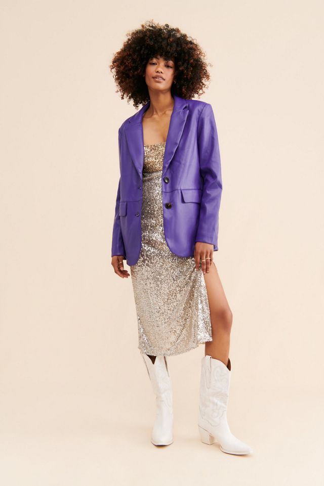 Apparis Killian Vegan Leather Blazer #3