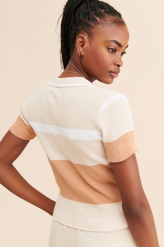 Nuuly x Rue Stiic Josie Knit Polo Top #1
