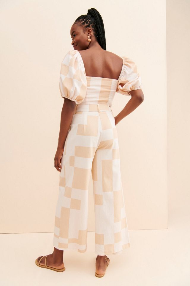 Girl & The Sun Mimi Crop Geometric Pants #1